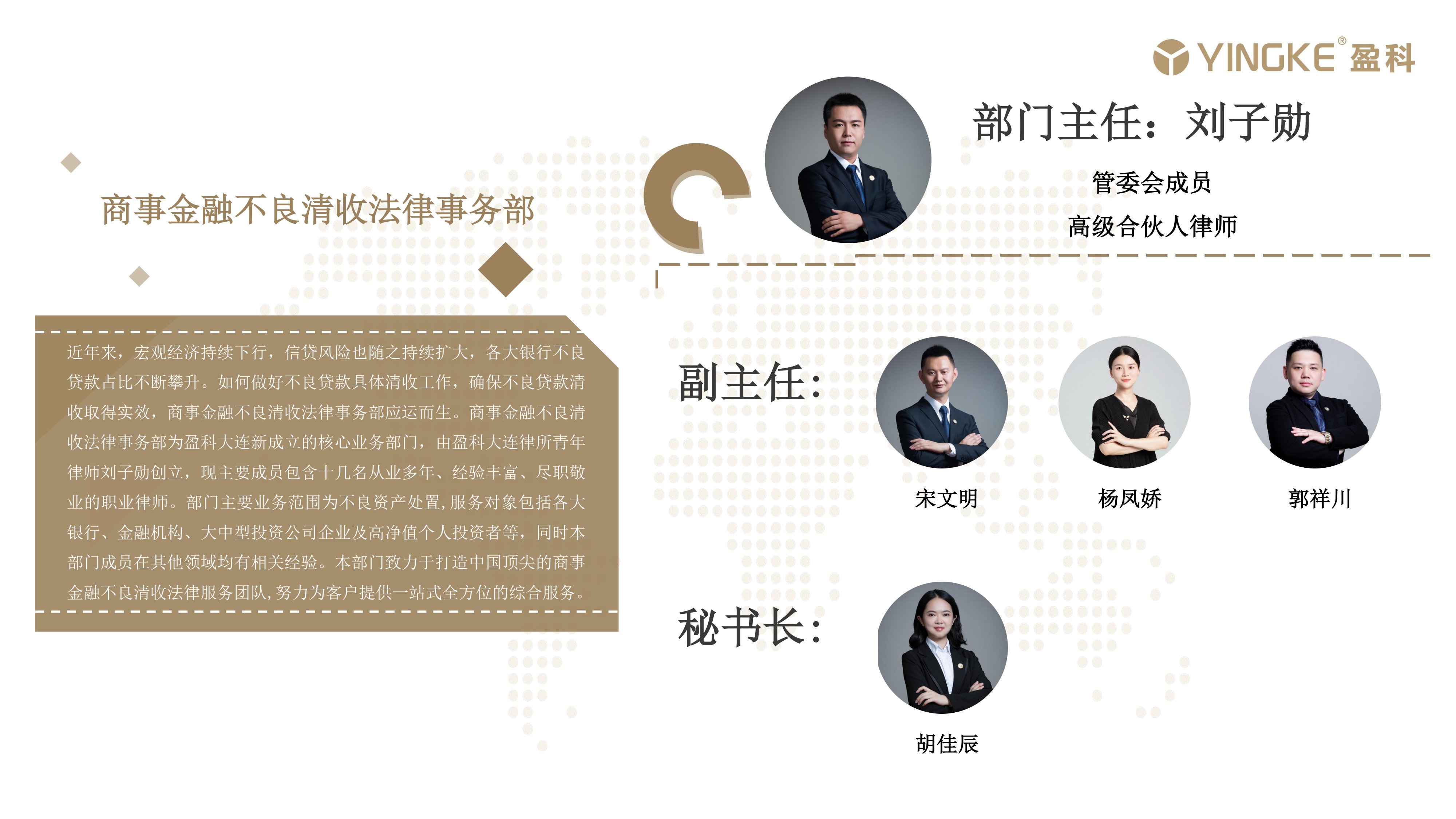商事金融不良清收法律事务部
